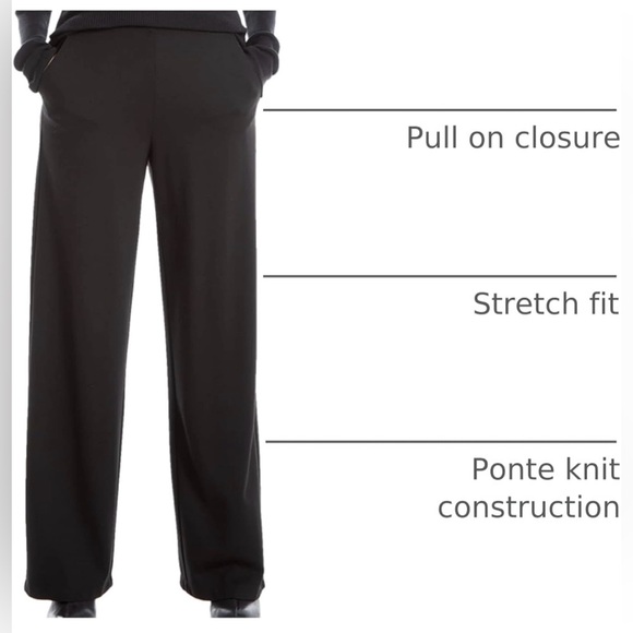 Max Studio Easy Leg Black Trousers - Picture 7 of 7